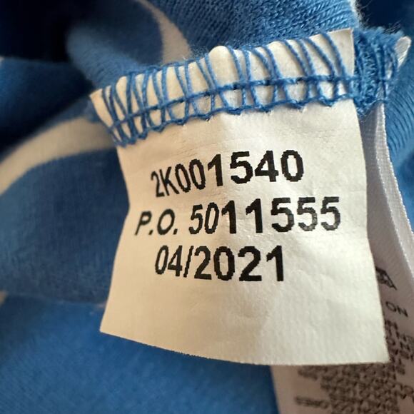 Vineyard Vines Blue Stripe Top Nautical Preppy Vacation Coastal Seaside Cruise - Picture 8 of 8